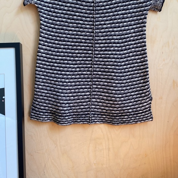 Anthropologie | Black and White Knitted Tee S - Picture 6 of 7